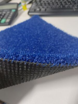 12mm Artificial Grass Padel Turf High density Blue color PE Material low maintenance Excellent Performance